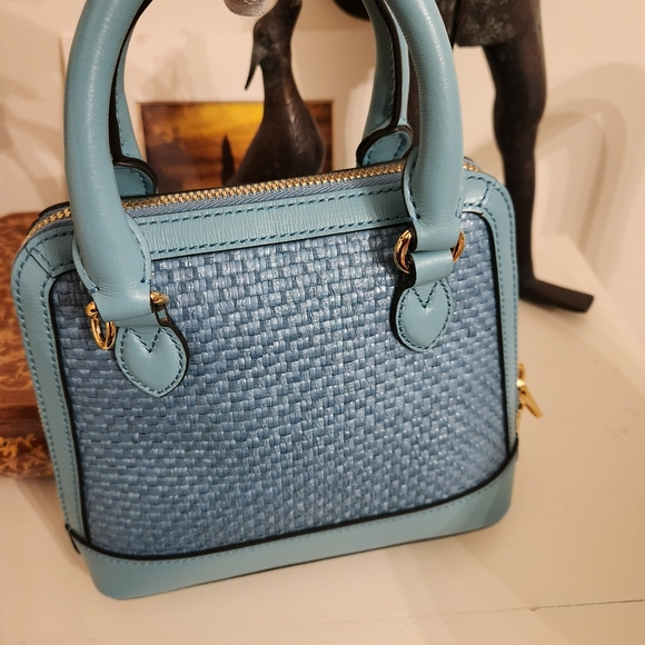 Gucci MINI HORSEBIT 1955 HANDBAG IN BLEU - Picture 4 of 17